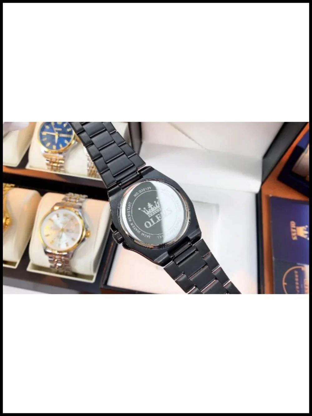 Mens Octagonal Quartz Dress Watch Stainless Steel Luminous Waterproof 42mm